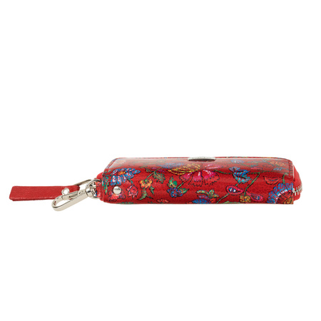 Etui na klucze BajuBaj z kolorowej skóry naturalnej – elegancja i srebrne detale ED010s115