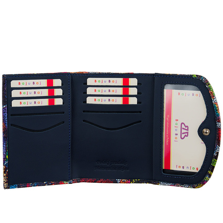 Portfel skórzany damski w motyle kolorowy RFID BajuBaj PD1202cs13 RFID
