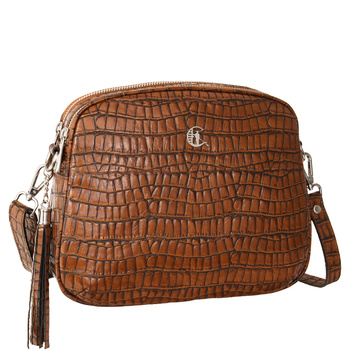 Skórzana listonoszka Canaletto krokodyl TD808s70