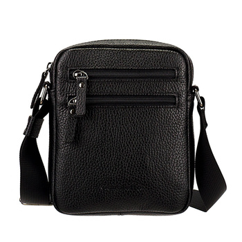 Mała męska torba z groszkowanej skóry Canaletto TM133