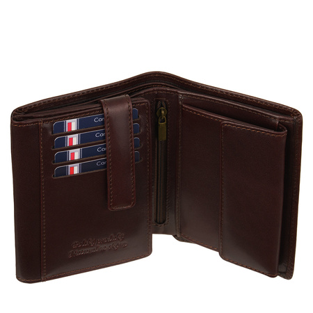 Męski portfel Canaletto ze skóry garbowanej roślinnie PM1555cs350GR RFID