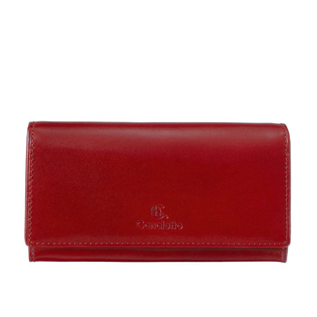 Duży czerwony portfel damski Canaletto ze skóry licowej z RFID – elegancja i bezpieczeństwo PD1602s165 RFID