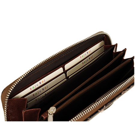 Duży Skórzany Portfel Damski BajuBaj PD090s171 RFID