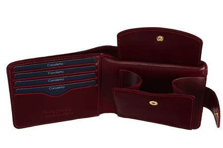 Mały Portfel damski lakierowany Canaletto z RFID PD1050s314 RFID