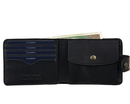 Mały Portfel skórzany Canaletto croco PM1050s353