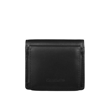 Czarny męski portfel Canaletto garbowany roślinnie PM1008s163 GR RFID