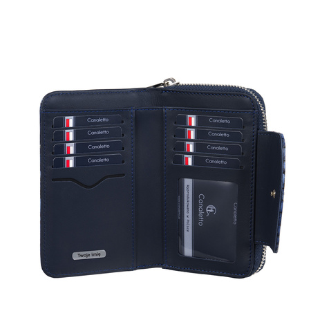 Portfel damski z grawerem skórzany Canaletto croco z RFID PD1445s285 RFIDPS