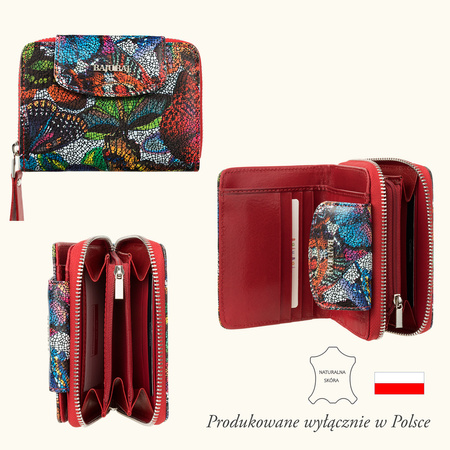 Damski portfel skórzany BajuBaj w motyle PD1255s13
