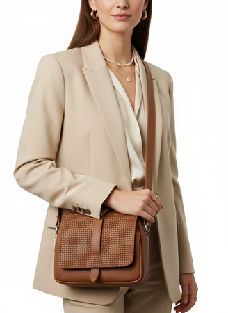 Torebka skórzana Canaletto z tłoczoną klapką – elegancja i ponadczasowy styl TD690s27t1