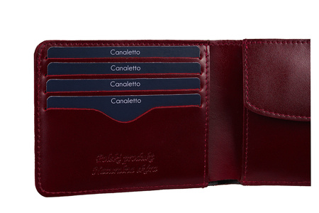 Mały Portfel damski lakierowany Canaletto z RFID PD1050s314 RFID