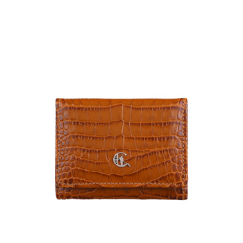 Mały portfel damski Canaletto ze skóry tłoczonej na wzór krokodyla – styl i bezpieczeństwo RFID PD2001s262