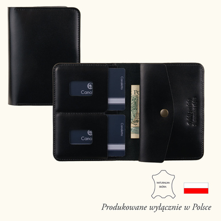 Portfel męski Canaletto Slim – skóra z połyskiem PM66-01s147