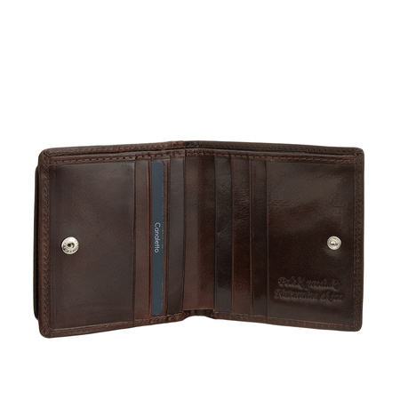 Męski portfel Canaletto z garbowanej roślinnie skóry RFID PM1008s160GR