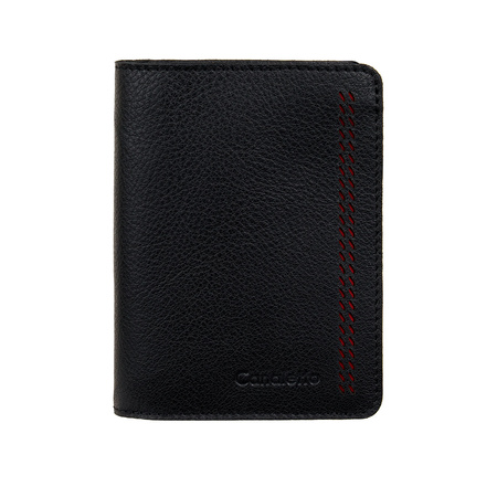 Skórzany Portfel Męski z perforacją Canaletto 11 kart PM1550s246-P60