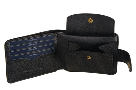 Mały Portfel skórzany Canaletto croco PM1050s353