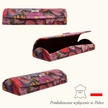 Kolorowe etui na okulary BajuBaj z naturalnej skóry – ochrona i styl w jednym ED107s124