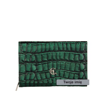 Mały skórzany Portfel Damski z grawerem croco Canaletto PD1225s292 RFIDPS