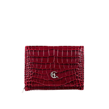 Mały portfel damski Canaletto ze skóry tłoczonej na wzór krokodyla – elegancja i bezpieczeństwo RFID PD2003s162 