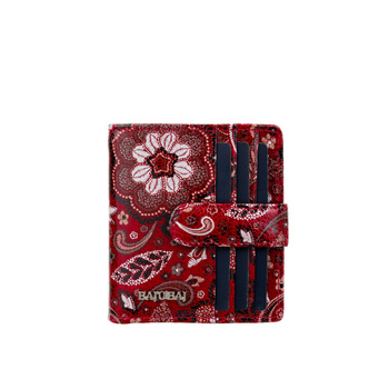 Czerwony portfel damski BajuBaj z naturalnej skóry licowej – funkcjonalny i stylowy PD1042s167