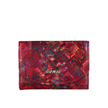 Czerwony portfel damski BajuBaj – nowoczesne wykonanie, funkcjonalność i styl PD1201cs170 RFID