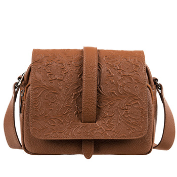 Torebka skórzana Canaletto z tłoczoną klapką – elegancja i ponadczasowy styl TD690s27t4