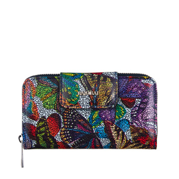 Portfel damski BajuBaj ze skóry naturalnej w motyle PD2006Cs13 RFID