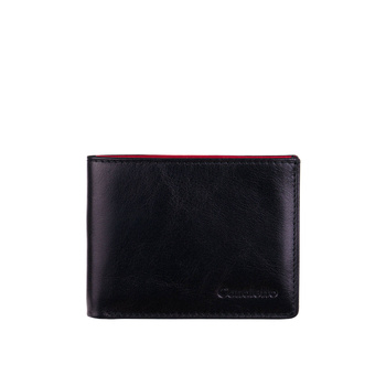 Czarny portfel skórzany Canaletto z ochroną RFID – elegancja i funkcjonalność na co dzień PD1167s163165 RFID