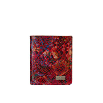 Czerwony mały portfel damski BajuBaj z kolorowej skóry naturalnej – elegancja i praktyczność PD1031s170