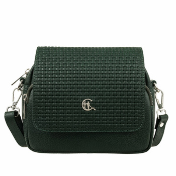 Elegancka listonoszka skórzana Canaletto z tłoczoną klapką – styl i funkcjonalność na co dzień TD655s220-at1