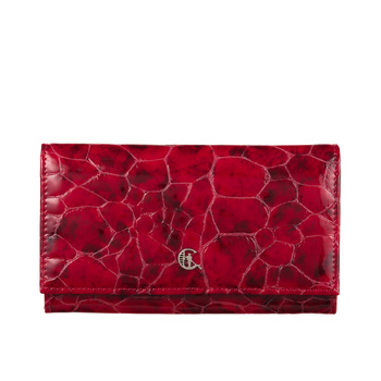 Duży czerwony portfel damski Canaletto ze skóry licowej z RFID – elegancja i bezpieczeństwo PD1602s90 RFID