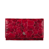 Duży czerwony portfel damski Canaletto ze skóry licowej z RFID – elegancja i bezpieczeństwo PD1602s90 RFID