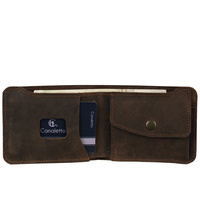 Portfel Męski Slim Vintage Canaletto, 6 kart drobne i banknoty PM2458s335