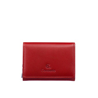 Czerwony portfel damski Canaletto ze skóry naturalnej licowej – klasyka i funkcjonalność PD2003
