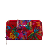 Czerwony portfel damski BajuBaj ze skóry naturalnej – funkcjonalność i styl w jednym PD2006s116 RFID