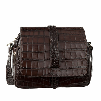 Torebka skórzana Canaletto z wzorem krokodyla TD690s1