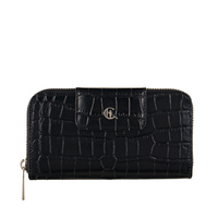 Damski portfel skórzany z suwakiem Canaletto croco PD2006s121 RFID