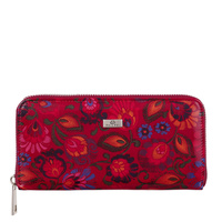 Czerwony Portfel Damski Skórzany BajuBaj – Kolorowa Elegancja i Praktyczny Styl w Jednym PD090s169