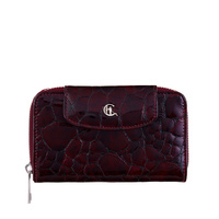 Damski portfel skórzany Canaletto – bordowy lakierowany z RFID | Elegancja i bezpieczeństwo PD1445s78 RFID