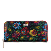 Duży Skórzany Portfel Damski BajuBaj – Kolorowa Elegancja i Praktyczny Styl w Jednym PD090s169