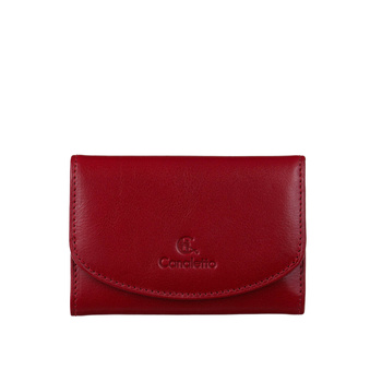 Czerwony portfel damski skórzany Canaletto – elegancja, funkcjonalność i ochrona RFID PD1201cs165